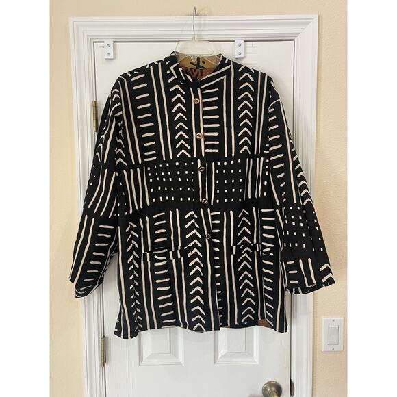 Sam Hilu Reversible Tribal Jacket Size XXL - Picture 3 of 6